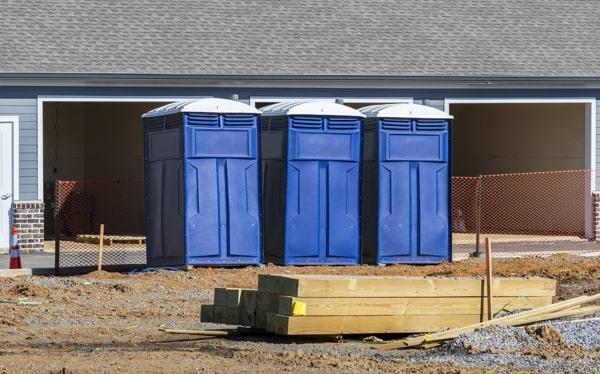 our porta potties for work sites include features such as non-slip flooring, secure locking systems, and ventilation to ensure safety and comfort for workers